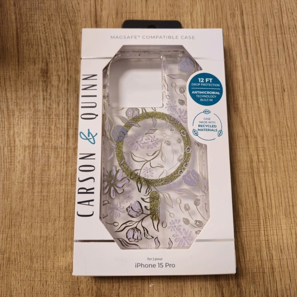 Carson & Quinn Floral Case With MagSafe, For iPhone 15 Pro - Picture 2 of 10